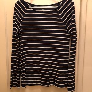 GAP boat shirt, blue and white stripe